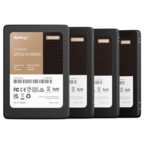 Synology SSD SATA 2.5” SAT5210-1920G, čtení/zápis: 530/500 MB/s