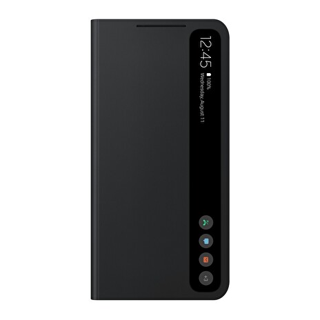 Samsung Flipové pouzdro Clear View S21 FE Dark Gray
