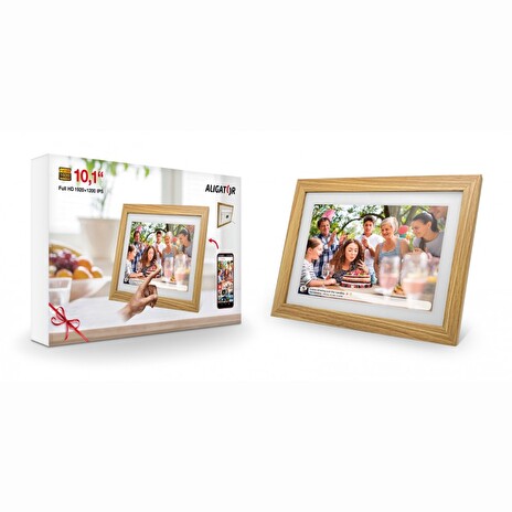 Chytrý Wi-Fi fotorámeček Aligator 10,1", bílý