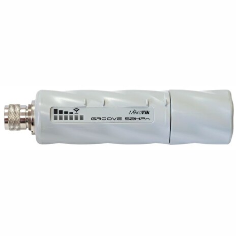 MikroTik RBGroove-52HPn outdoor klient 2,4/5 GHz (802.11n, TDMA), 1x LAN, L3
