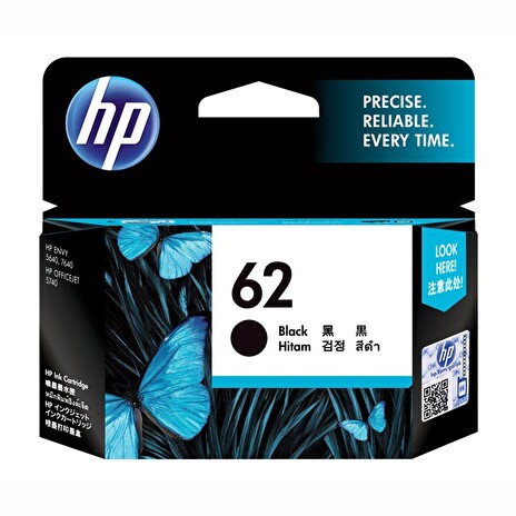 HP 62 Black Original Ink Cartridge (200 pages)