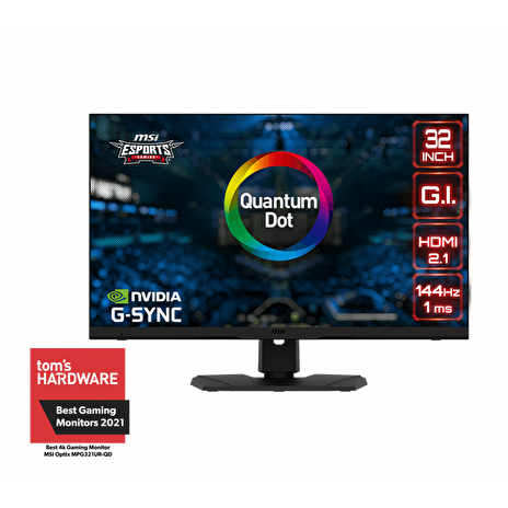 MSI Optix/MPG321UR QD/32"/IPS/4K UHD/144Hz/1ms/Black/2R