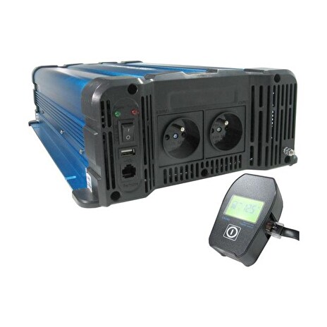Měnič napětí Solarvertech FS3000 24V/230V 3000W čistá sinusovka D.O. drátové