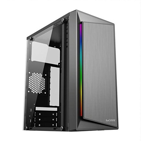 1stCOOL STEP GAMER 2, skrinka mATX, RGB, USB3.0, čierna