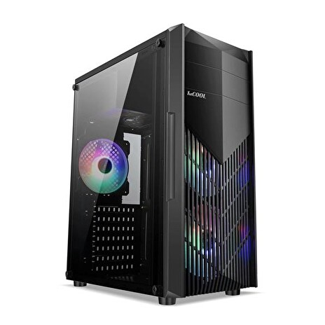 1stCOOL MONSTER, skříň ATX, sRGB, USB3.0, černá