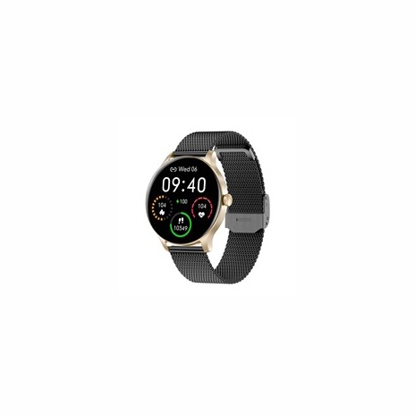 Garett Smartwatch Classy zlato-černá, ocel