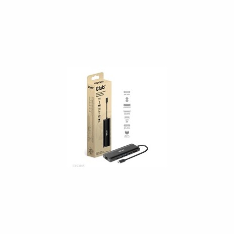 Club3D hub USB-C, 8-in-1 MST Dual 4K60Hz, Display Travel Dock