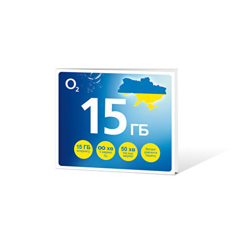 O2 Předplacená karta GO UKRAJINA 15 GB