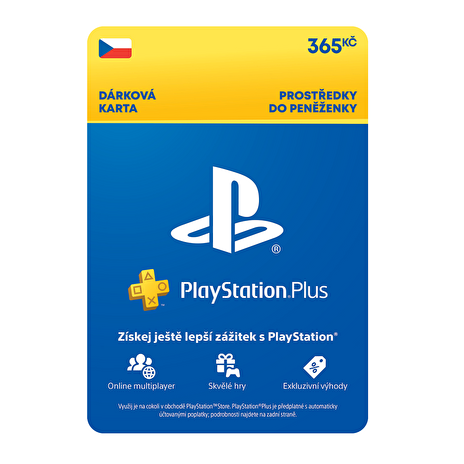 ESD CZ - PlayStation Store el. peněženka - 365 Kč