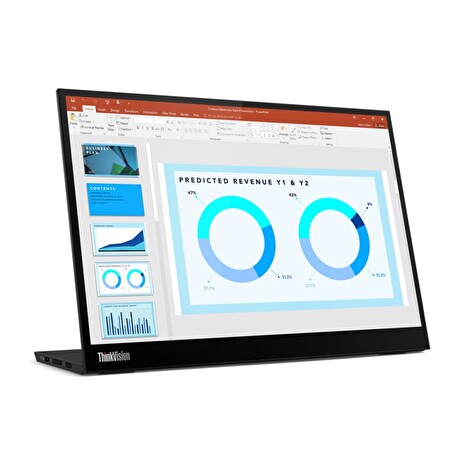 Lenovo LCD přenosný ThinkVision M14d 14" IPS LED/16:9/1920x1080/345cd-m2/700:1/6ms/2x USB-C/černá