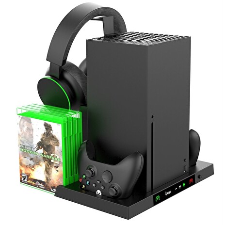 iPega XBX023 Multifunkční Nabíjecí Stojan s Chlazením pro Xbox Series X