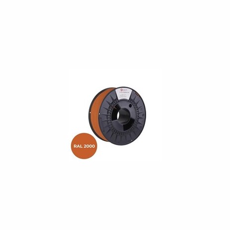C-TECH Tisková struna (filament) PREMIUM LINE, PETG, žlutooranžová, RAL2000, 1,75mm, 1kg