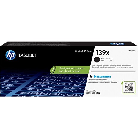 HP 139X, černá tonerová kazeta 4000 stran, W1390X