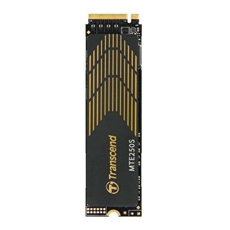 TRANSCEND MTE250S 1TB SSD disk M.2 2280 with Heatsink, PCIe Gen4 x4 NVMe 1.4 (3D TLC), 7200MB/s R, 6200MB/s W