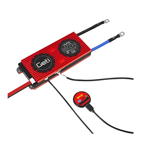 Smart BMS GETI GBM4S100A (12,8V) + BT + teplotní čidlo pro LiFePO4 články