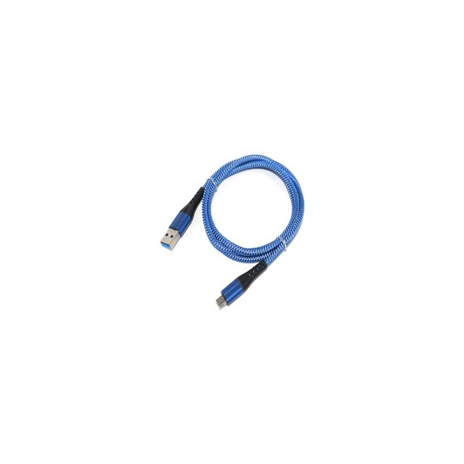 Crono kabel USB 2.0 - USB-C 1m, modrý, premium