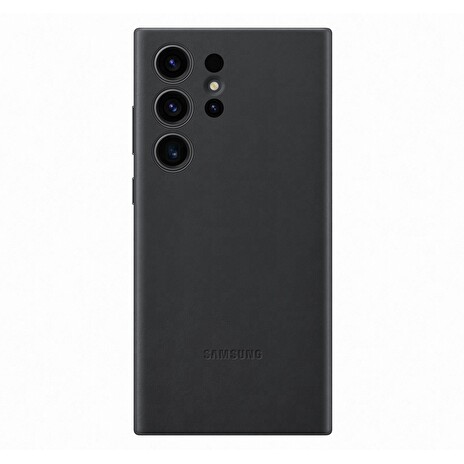 Samsung Kožený zadní kryt pro Samsung Galaxy S23 Ultra Black
