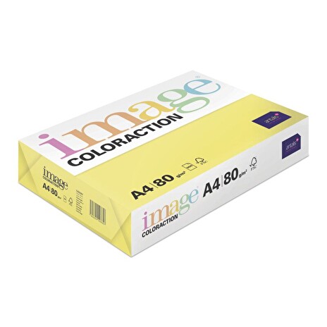 Kancelářský papír Image Coloraction A4/80g, Canary - středně žlutá (CY39), 500 listů