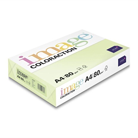 Kancelářský papír Image Coloraction A4/80g, Jungle - pastelově světle zelená (GN27), 500 listů