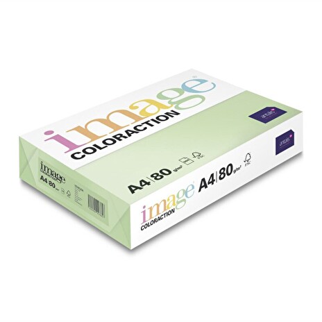 Kancelářský papír Image Coloraction A4/80g, Forest - pastelově zelená (MG28), 500 listů