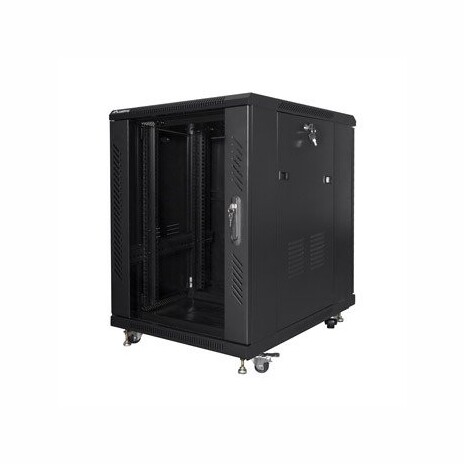LANBERG Volně stojící skříň 19" 15U/600x800 černá (RAL9004) (v rozloženém stavu)