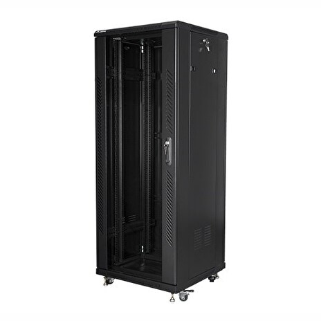 LANBERG Volně stojící skříň 19" 32U/600x600 (v rozloženém stavu) černá (RAL9004)