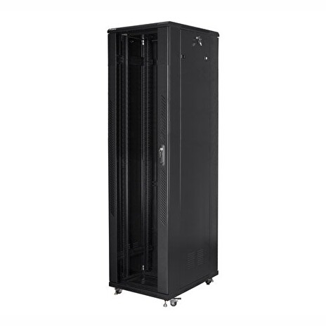 LANBERG Volně stojící skříň 19" 37U/800x800 (v rozloženém stavu) černá (RAL9004)