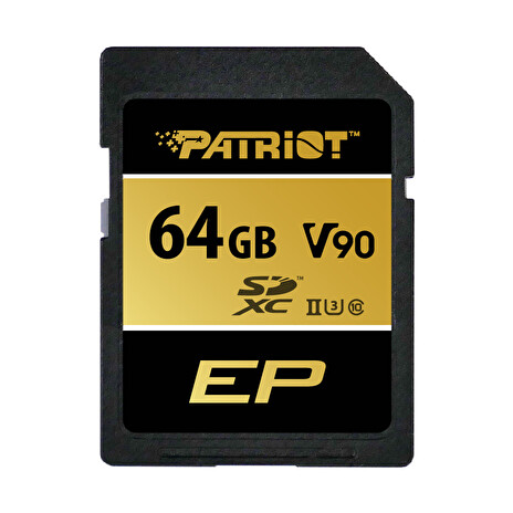 Patriot V90/SDXC/64GB/UHS-II U3 / Class 10/+ Adaptér