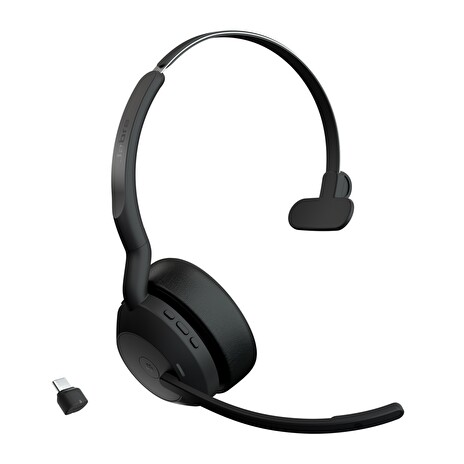 Jabra Evolve2 55/Mono/ANC/USB-C/BT-USB/Bezdrát/MS/Černá