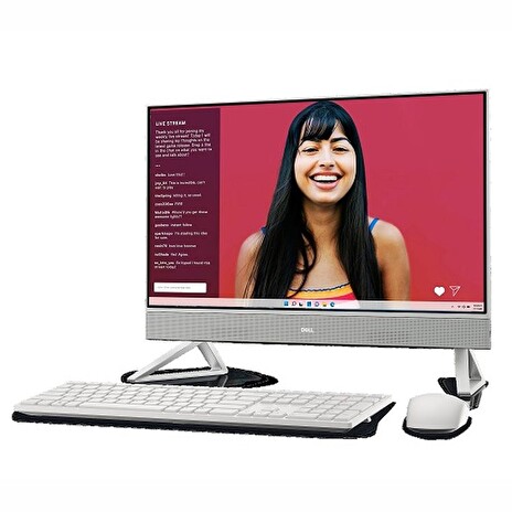 DELL Inspiron AIO 5420/i7-1355U/16GB/512GB SSD/Intel® Iris/24" FHD Touch/W11H/bílý + KM5221W