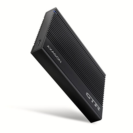 AXAGON EE25-GTR, USB-C 10Gbps - SATA 6G 2.5" RIBBED box, černý