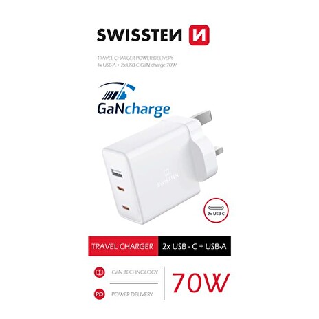 Adaptér cestovní SWISSTEN 22045500 pro použití z ČR ve Velké Británii