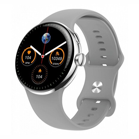 CARNEO Matrixx HR+/45mm/Silver/Sport Band/Silver
