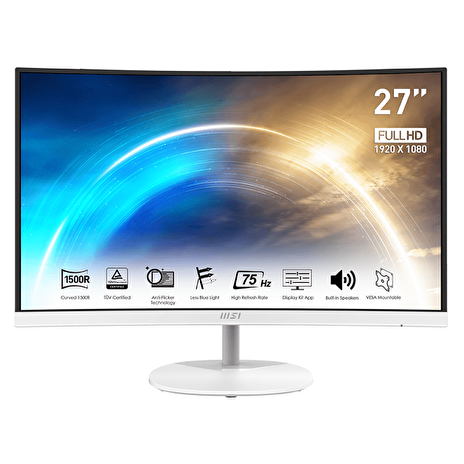 MSI Pro/MP271CAW/27"/VA/FHD/75Hz/1ms/White/2R