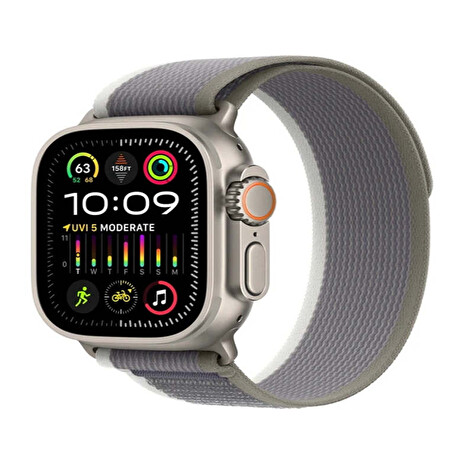 Apple Watch Ultra 2 49mm titanová s oranžovobéžovým trailovým tahem M/L
