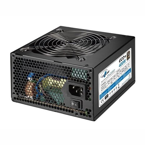 Zdroj Eurocase Eco+ 400W, 80PLUS BRONZE, 12cm ventilátor, bulk