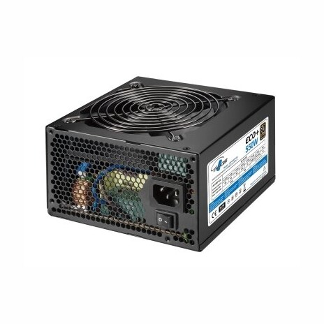 Zdroj Eurocase Eco+ 550W, 80PLUS BRONZE, 12cm ventilátor, bulk