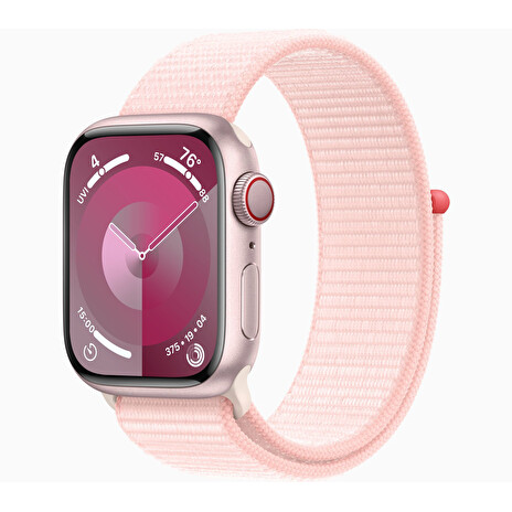 Apple Watch S9 Cell/41mm/Pink/Sport Band/Light Pink
