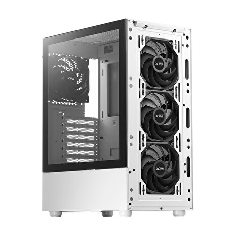 ADATA VALOR MESH/Midi Tower/Transpar./Bílá