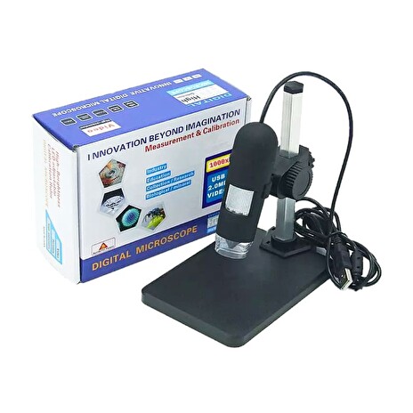 W-star Digitální mikroskop DM2M500x2H, 500x, přísvit, stojan, černá W10, USB