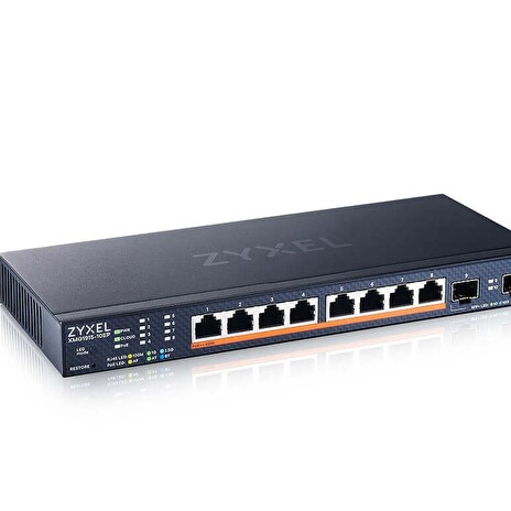Zyxel XMG1915-10EP, 8-port 2.5GbE, 2 SFP+, 8 x PoE++ 130W Smart Switch, hybird mode, standalone or NebulaFlex Cloud