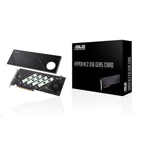ASUS Hyper M.2 x16 Gen5 Card (PCIe 5.0/4.0) - rozširujúca karta pre 4x M.2 SSD