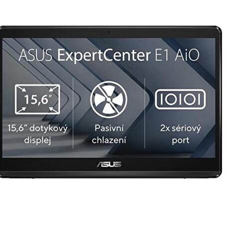ASUS ExpertCentre E1 AiO E1600WKAT-BA042M, N4500, 15.6˝ 1920x1080/Touch, UMA, 8GB, SSD 128GB, FDOS
