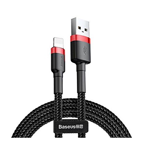 Baseus datový kabel Cafule Lightning 2m 1,5A červeno-černý