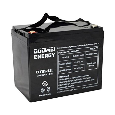 Trakční olověný akumulátor 12V 85Ah GOOWEI ENERGY OTL85-12 DEEP CYCLE