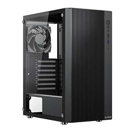 1stCOOL GAMER 4 transparent, skrinka ATX, 2xfan, 3xUSB3.0 + USB-C, čierna