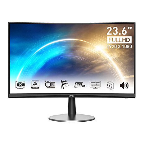 MSI Pro/MP2422C/23,6"/VA/FHD/100Hz/1ms/Black/2R