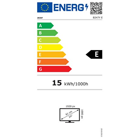 Acer Vero/B247YE/23,8"/IPS/FHD/100Hz/4ms/Black/3R