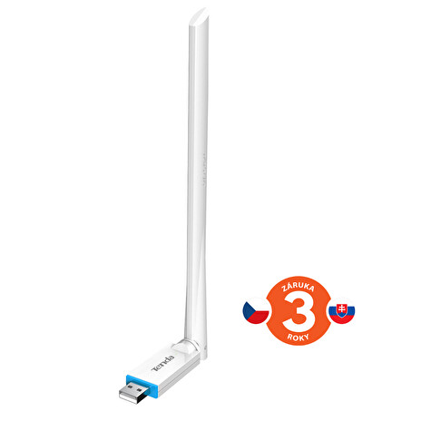 Tenda U2v5 AX300 WiFi 6 USB Adapter, 286 Mb/s, 802.11ax/b/g/n, 6 dBi, Soft AP, Win 7/10/11, Linux