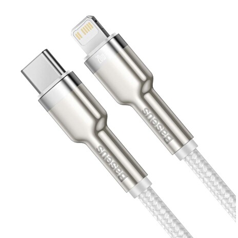 Baseus Datový kabel Cafule USB-C/Lightning PD 20W 1m bílý